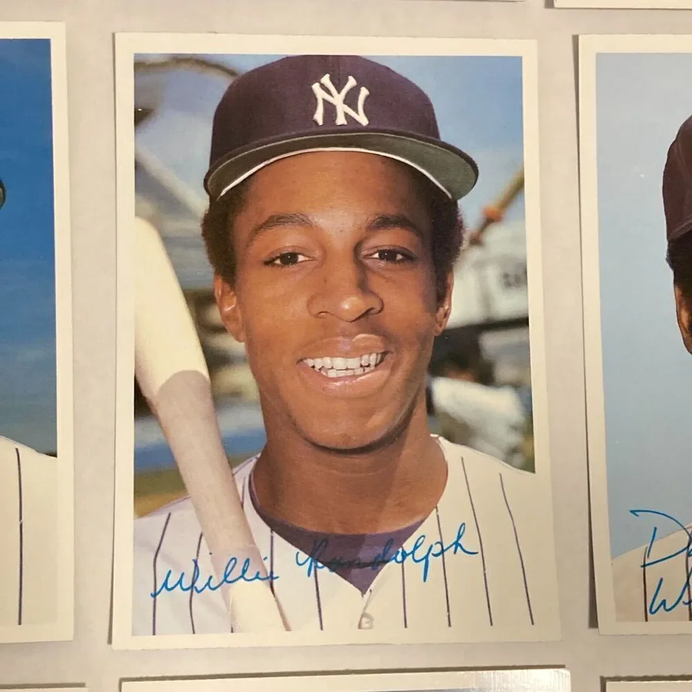 Lot 81 Topps NY Yankees Tall Photo Baseball Cards- Jackson, Nettles, Gossage+++